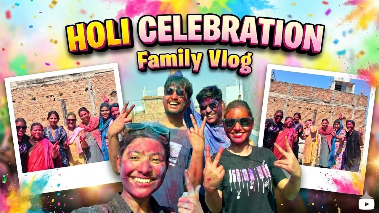 CRAZY Holi Celebration With Family 🔥 | Holi Vlog 2026 #viral #vlog 