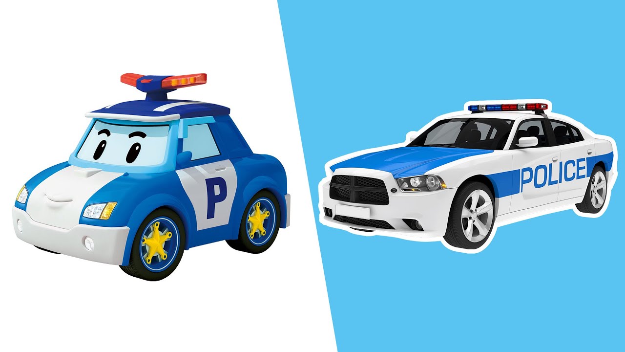 用角色学习汽车 | 变形警车珀利 | 幼儿教育 | 儿童漫画│变形警车珀利TV 中文