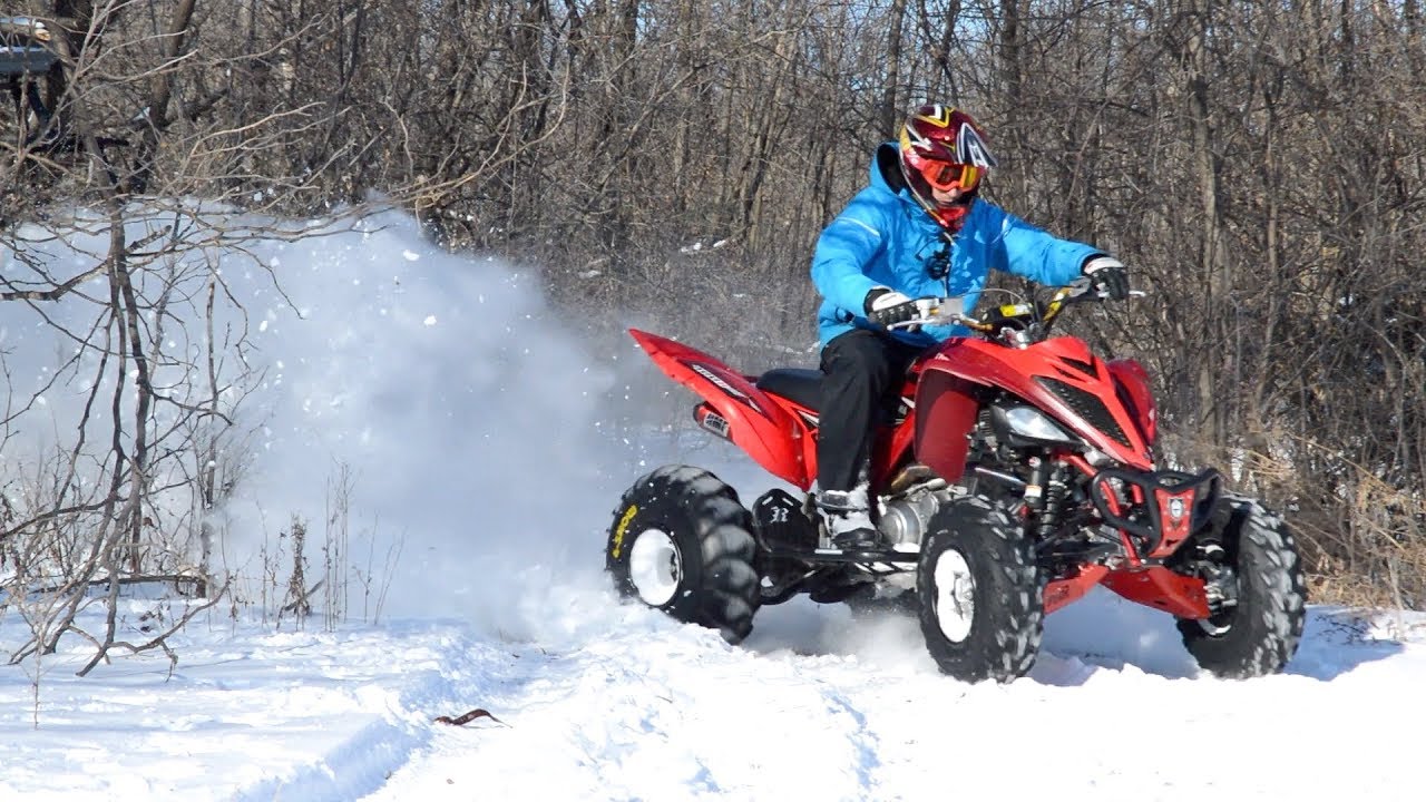 Riding some new trails with the Raptor 700