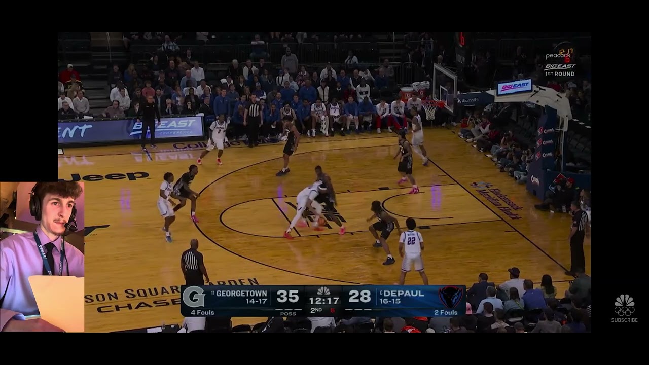 PxP Highights of the Big East Tournament at MSG, featuring #11 Georgetown vs #6 DePaul