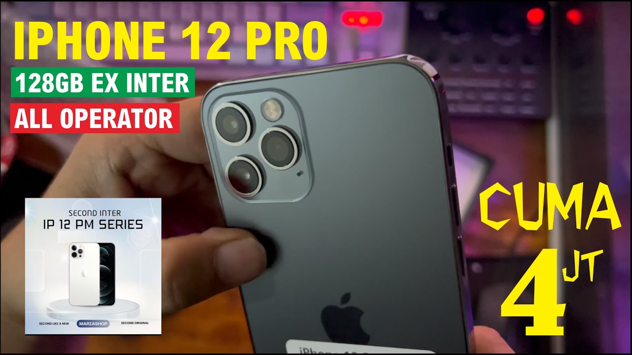 UNBOXING & RIVIEW  IPHONE 12 PRO 128 GB EX INTER SHOPEE MARIASHOP06