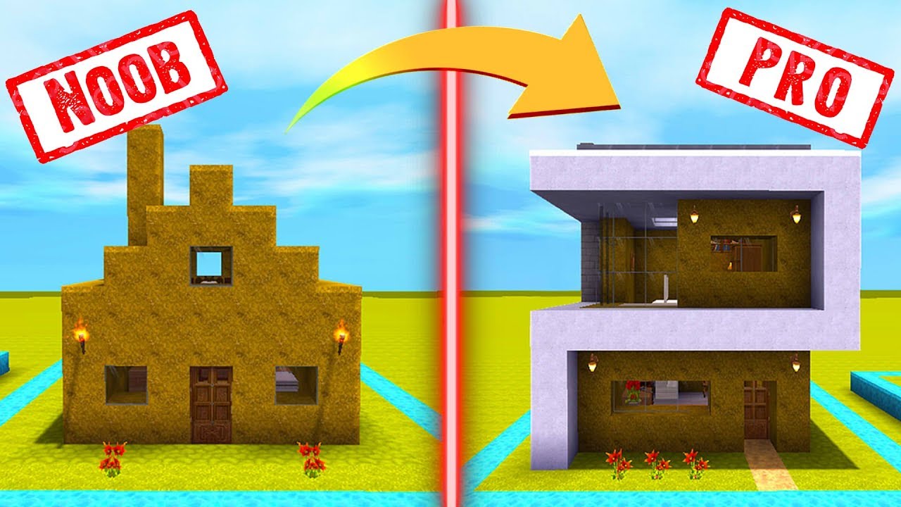 De Casa de TIERRA NOOB a Casa MODERNA PRO - MiniWorld
