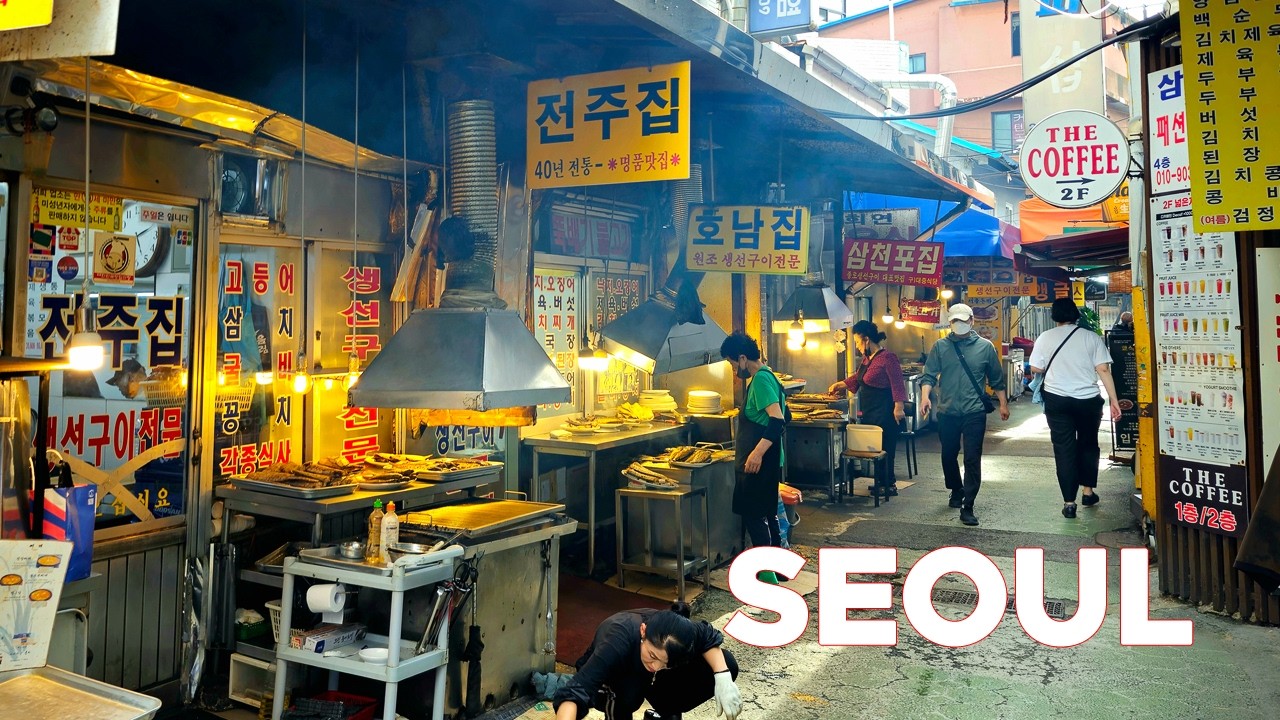 Seoul Walk Dongdaemun Food Street, Dakhanmari and Grilled Fish Alley | Korea 4K Walking Tour