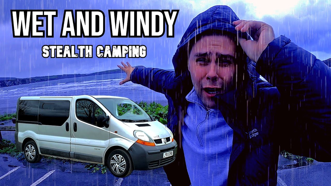 WINTER Van Camping At An Abandoned Military Base | STEALTH CAMP UK