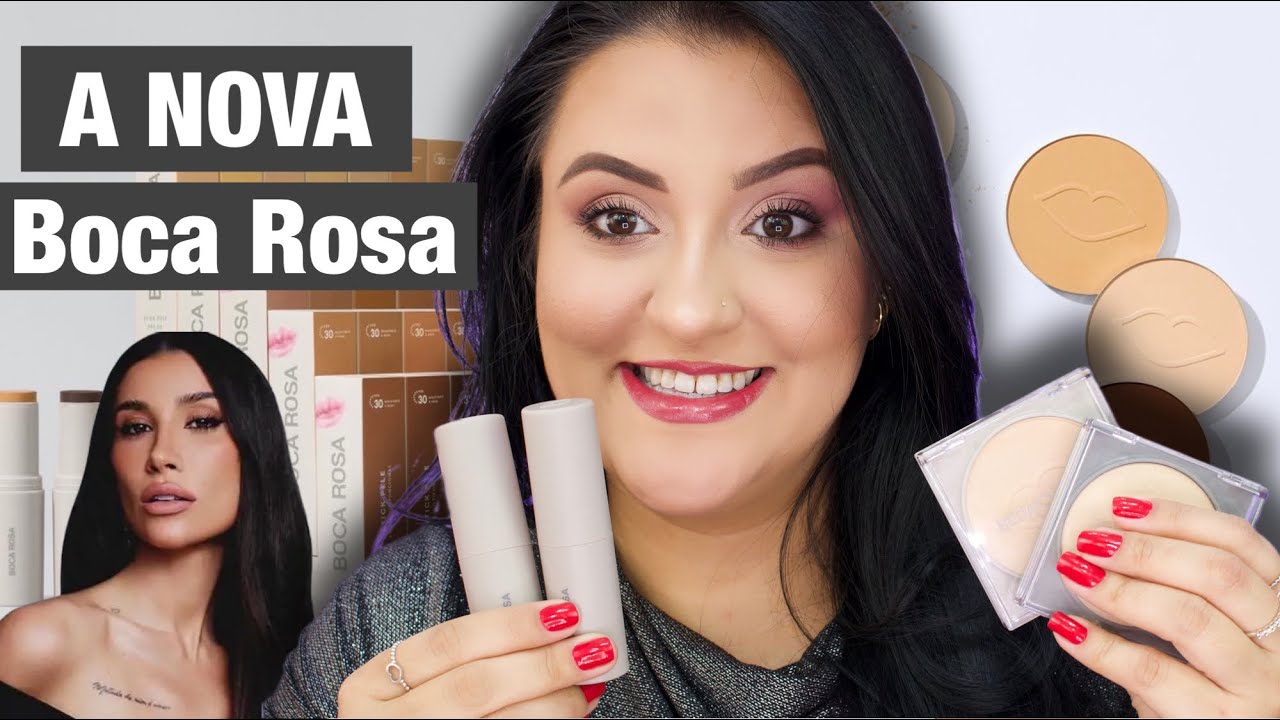 TESTANDO AS NOVIDADES BOCA ROSA - A PELE PERFEITA?