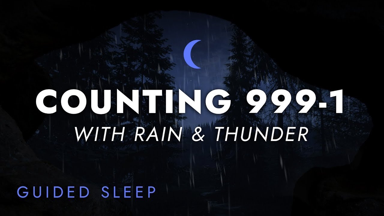 Sleep Talk Down with Rain and Thunder Sounds | Guided Sleep Meditation ~ ASMR Sleep