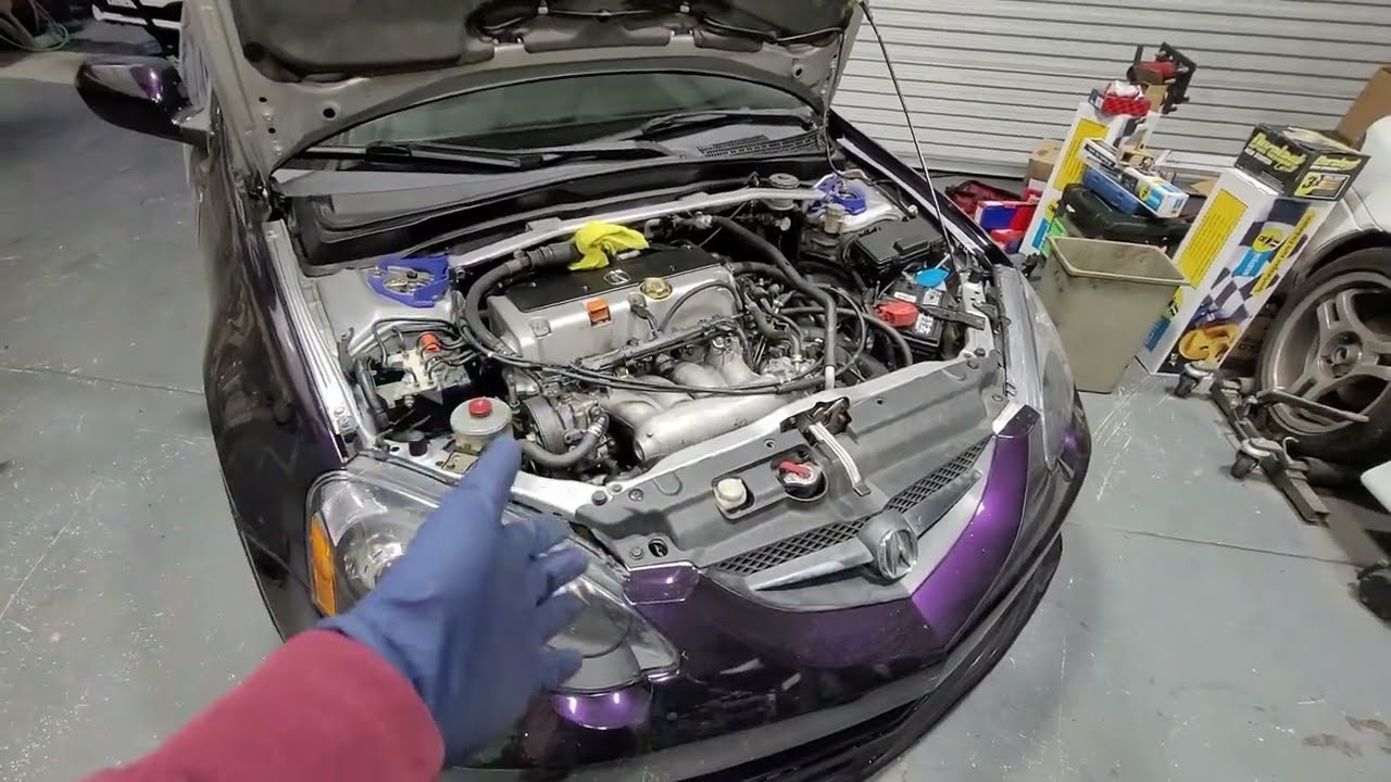 2003 Acura RSX Type S power steering high pressure line replacement