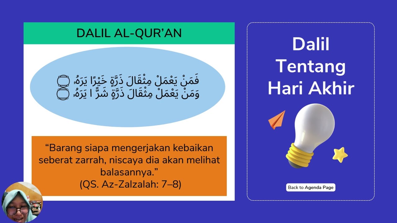 MEDIA PEMBELAJARAN : TAHAPAN HARI AKHIR