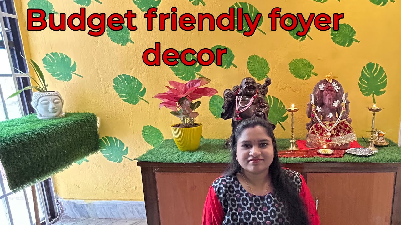 BUDGET FRIENDLY FOYER AREA DECORATION ❤️|| DIWALI DECOR VLOG @suvramohanty1101