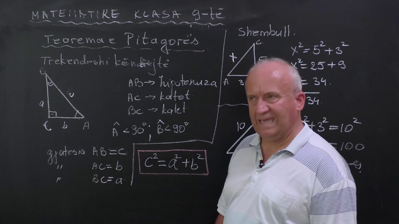MATEMATIKA 9 - Teorema e pitagores (teori)
