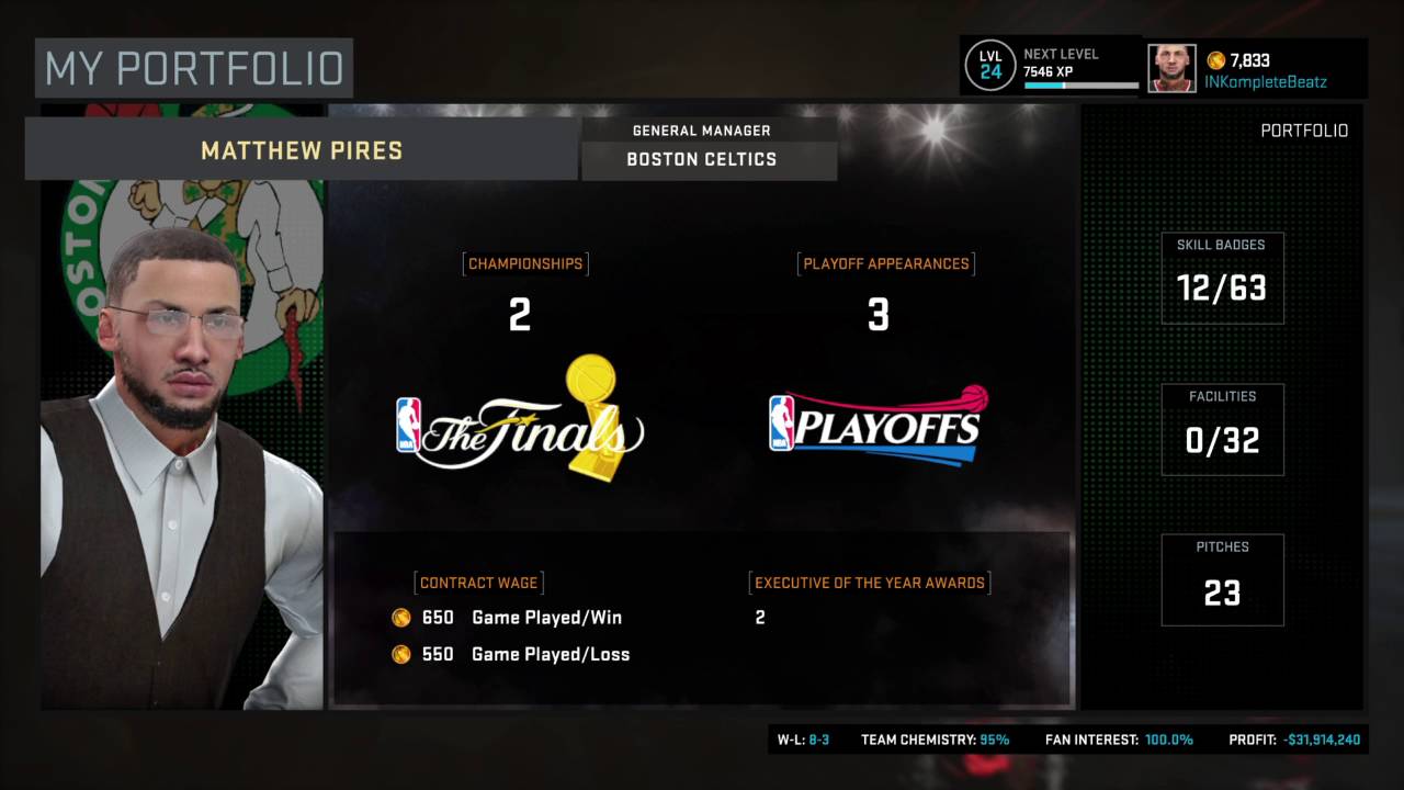 NBA 2K16 MyGM: MyGM Card (3 Years)