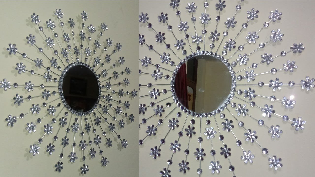 Espejo con flores decorativas -mirror with decorative flowers