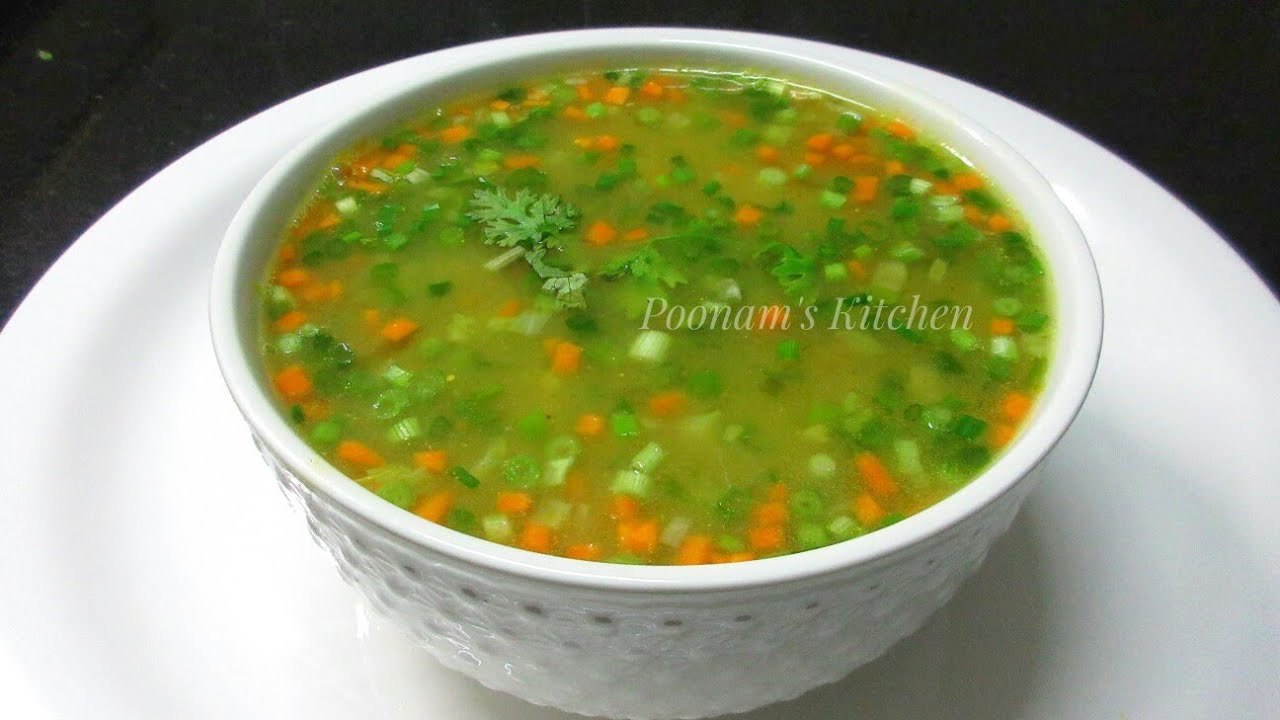 Vegetable Clear Soup Recipe - Simple Easy & Healthy Vegetable Clear Soup -How to make Veg Clear Soup