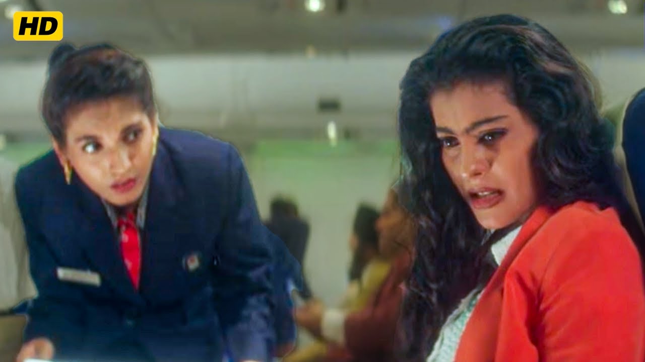 आप वही है न जिनके कारण हमें Flight रोकनी पड़ी थी ? | Ajay Devgn | Kajol | Movie Scene
