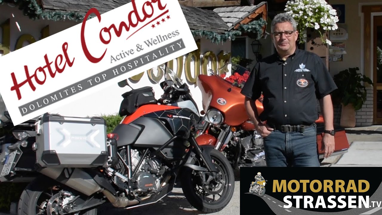 Dolomiten-P&auml;ssepower mit Bikerwirt Konrad - Hotel Condor