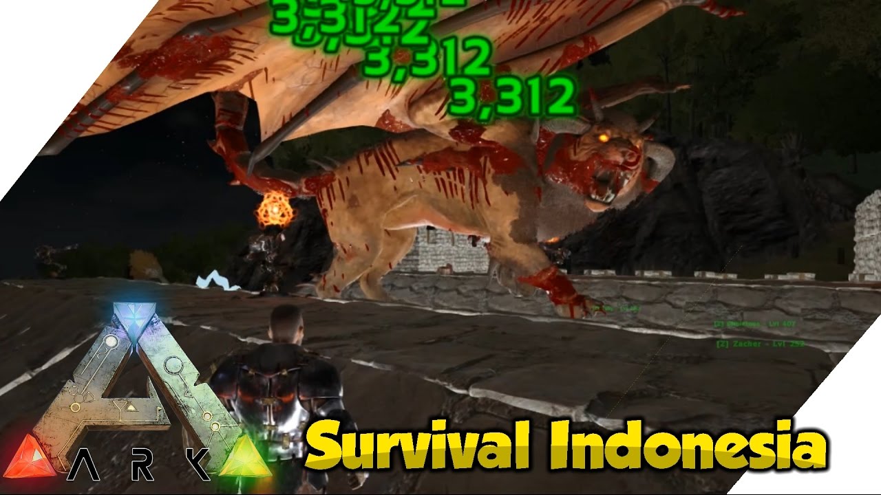 ARK: Survival Indonesia Merdeka - Castle vs Manticore 😱😱 #7 | ZimzAjaib