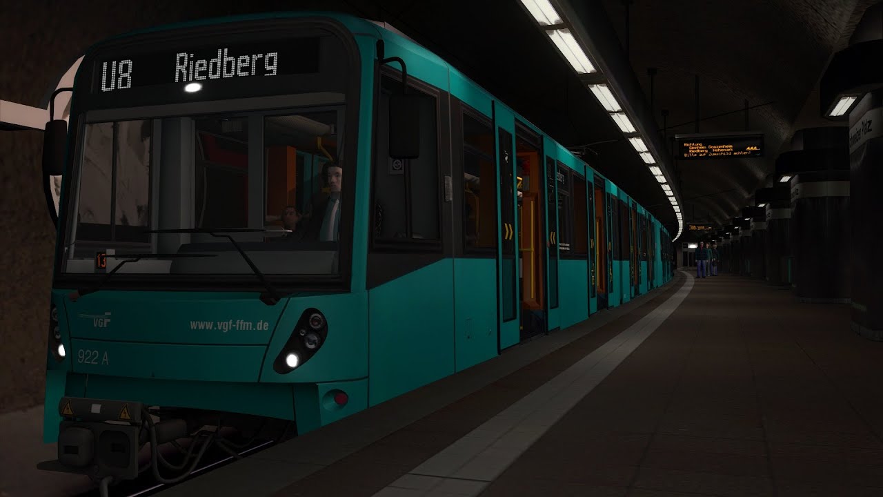 Train Simulator 2019: Frankfurt U-Bahn - U5-50 - U8 Südbahnhof to Riedberg