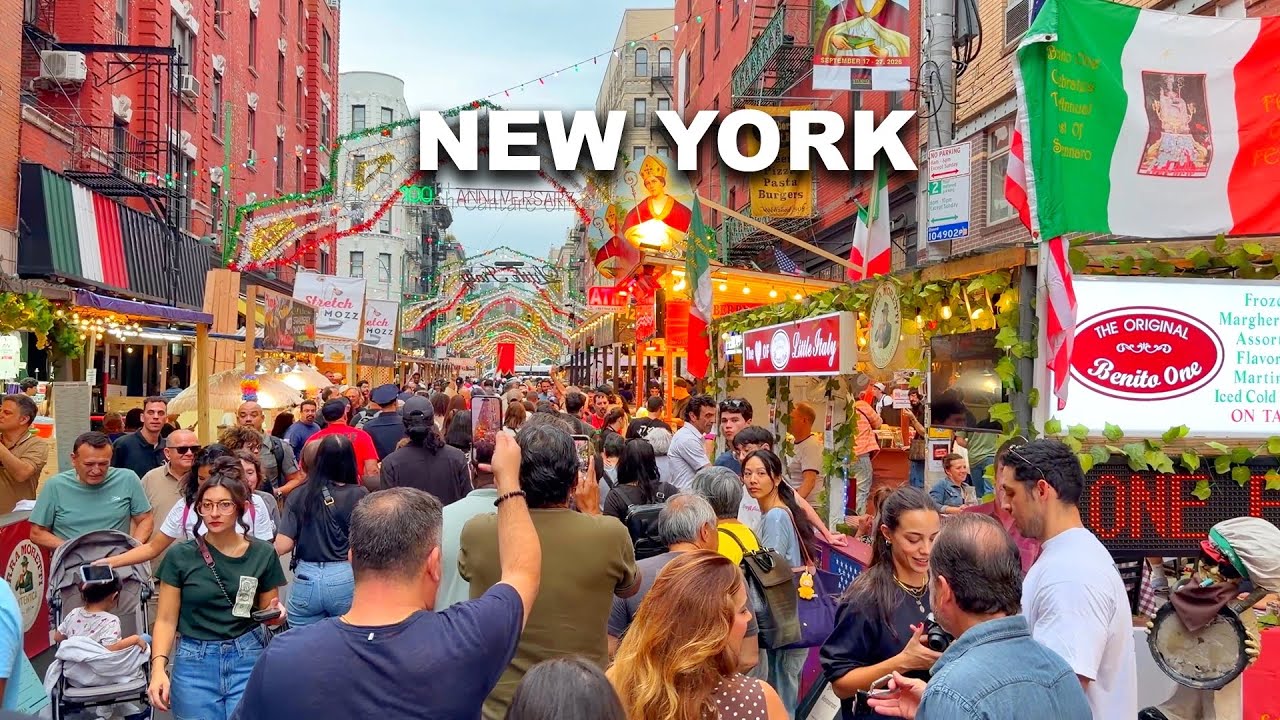 NYC&rsquo;s BIGGEST Street Festival | 100th Anniversary Feast of San Gennaro 2026 Tour On Opening Day