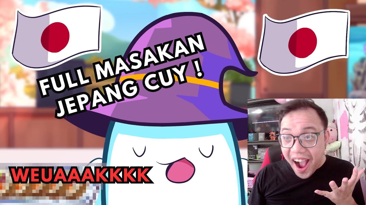 topi sihir masakan jepang REACTION . Animated by Topi sihir animation