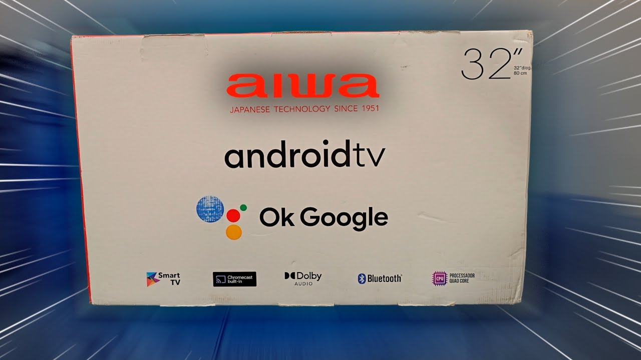 Smart TV AIWA 32” AWS-TV-32-BL-02 | Unboxing e Impressões com Comando de Voz e HDR 10