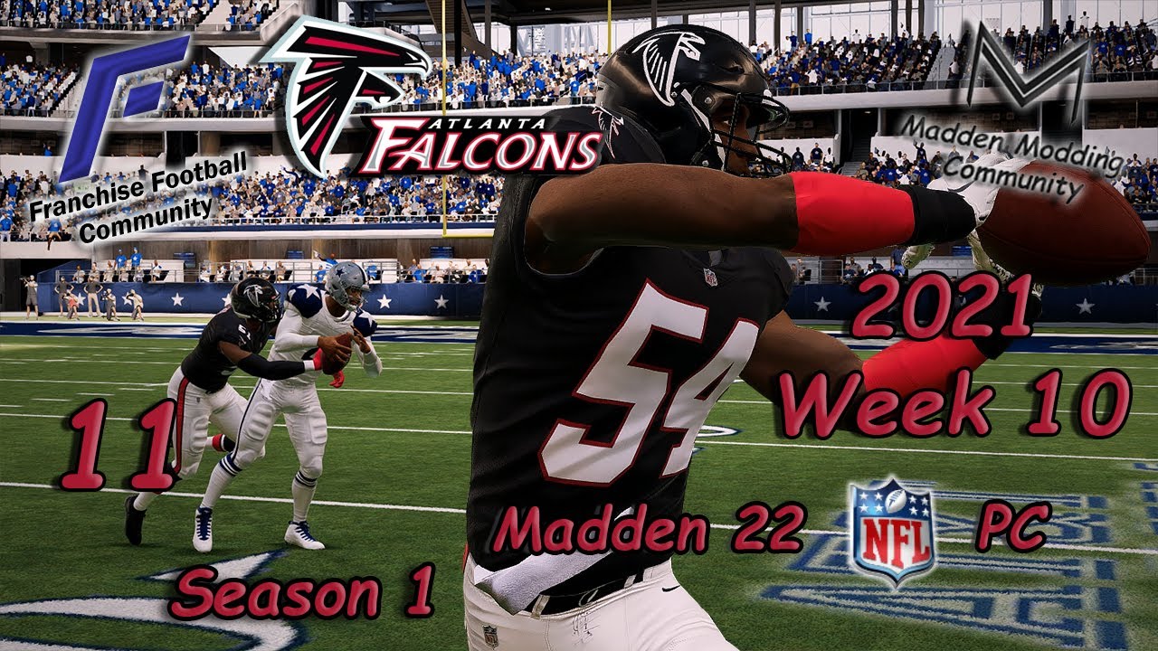 Madden Modding Community Franchise - Unbelievable! M22 Falcons at Cowboys on CBS S1W10  Ep 11