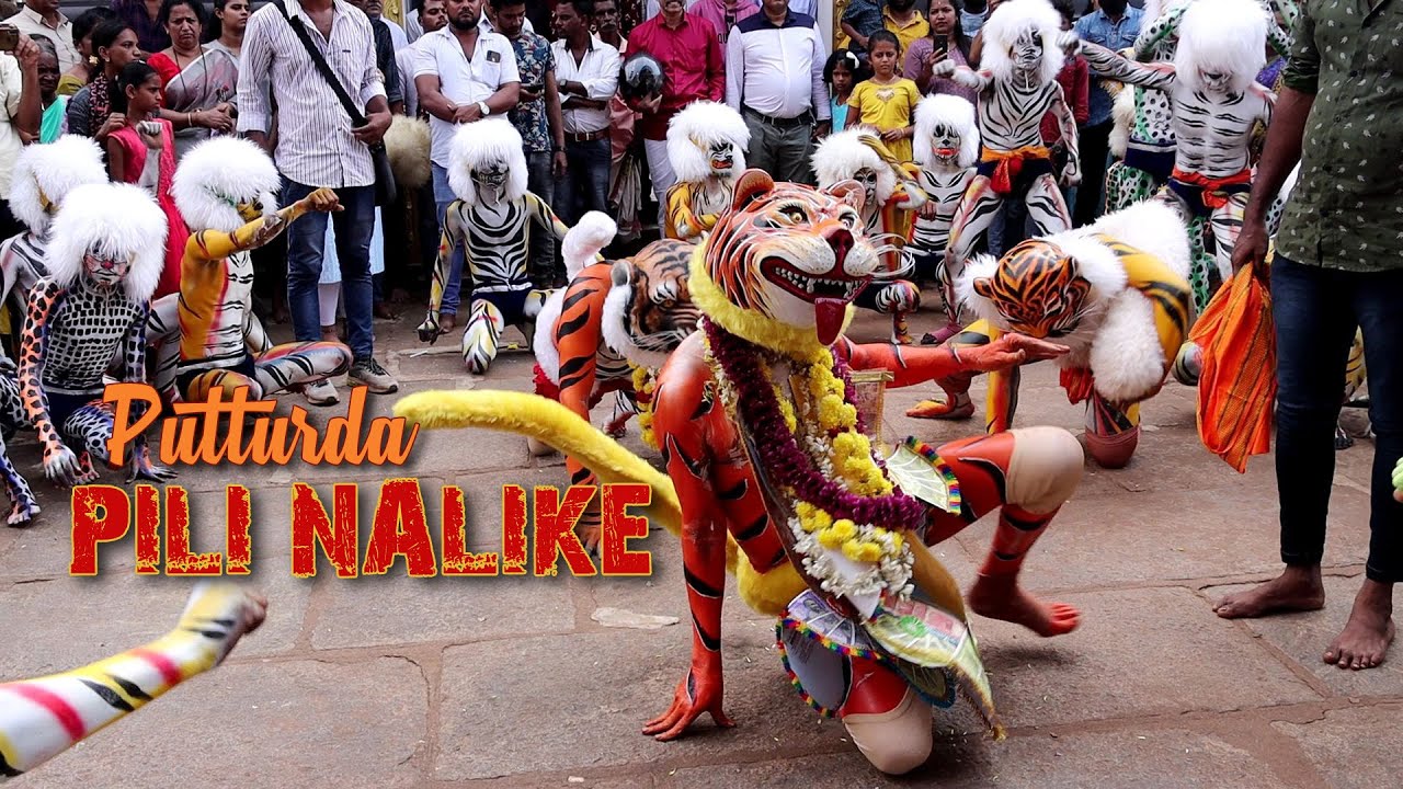ಜಗದೊಡೆಯನ ಅಂಗಳದಲ್ಲಿ ಪುತ್ತೂರ್ದ ಪಿಲಿ/ Tiger dance at Sri Mahalingeshwara Temple /Puttur