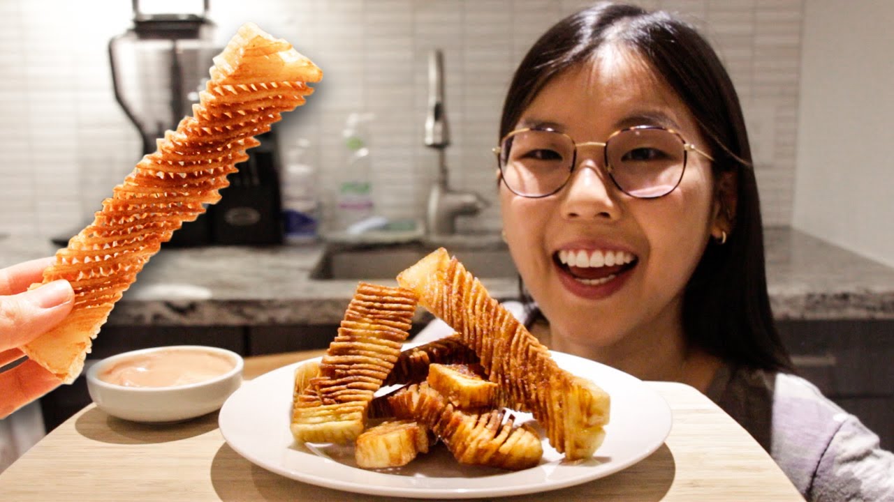 my crispy TikTok ACCORDION potatoes recipe