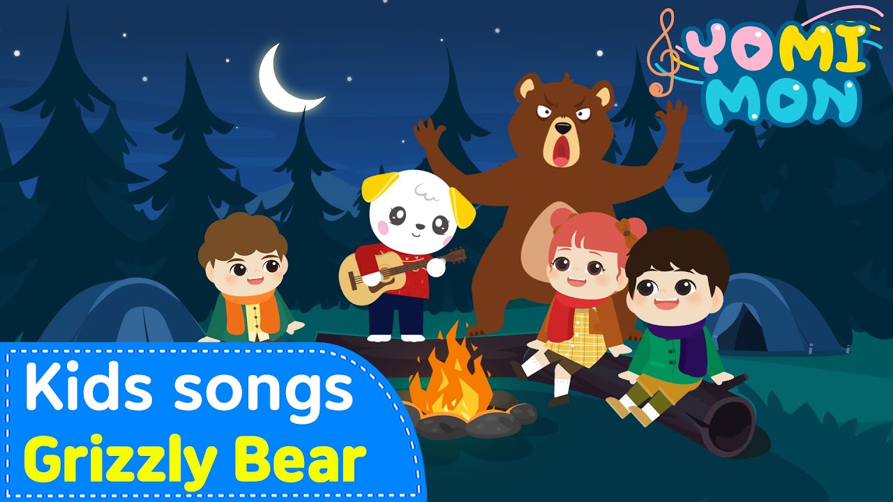 🐻Grizzly Bear🏕️ | YOMIMON Songs for Children🎈