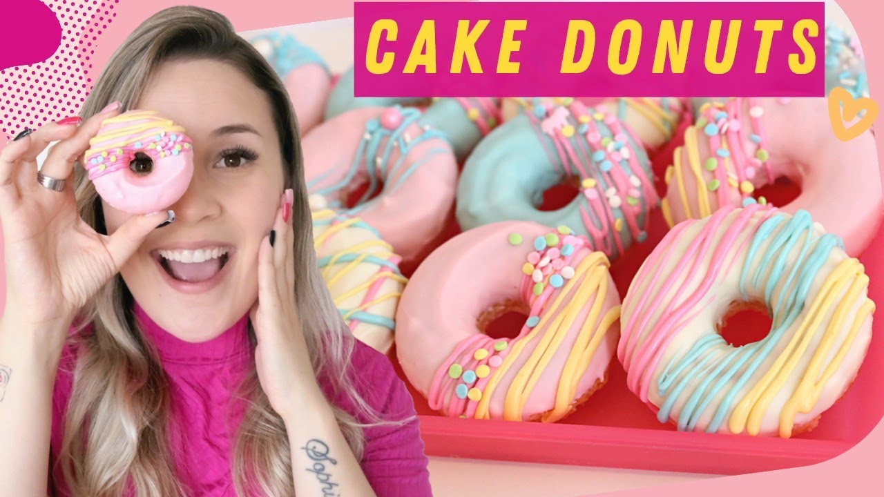 Cake Donuts | FÁCIL, LINDO E DELICIOSO 🍩
