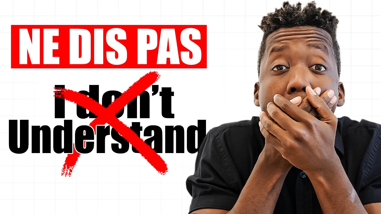 Arrêtez de dire: I don't understand - Dites plutôt...