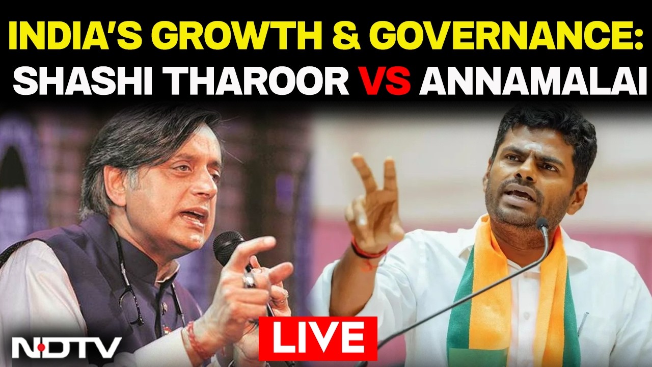 Shashi Tharoor Vs Annamalai LIVE Debate | Stanford India Conference I India's Growth & Governance