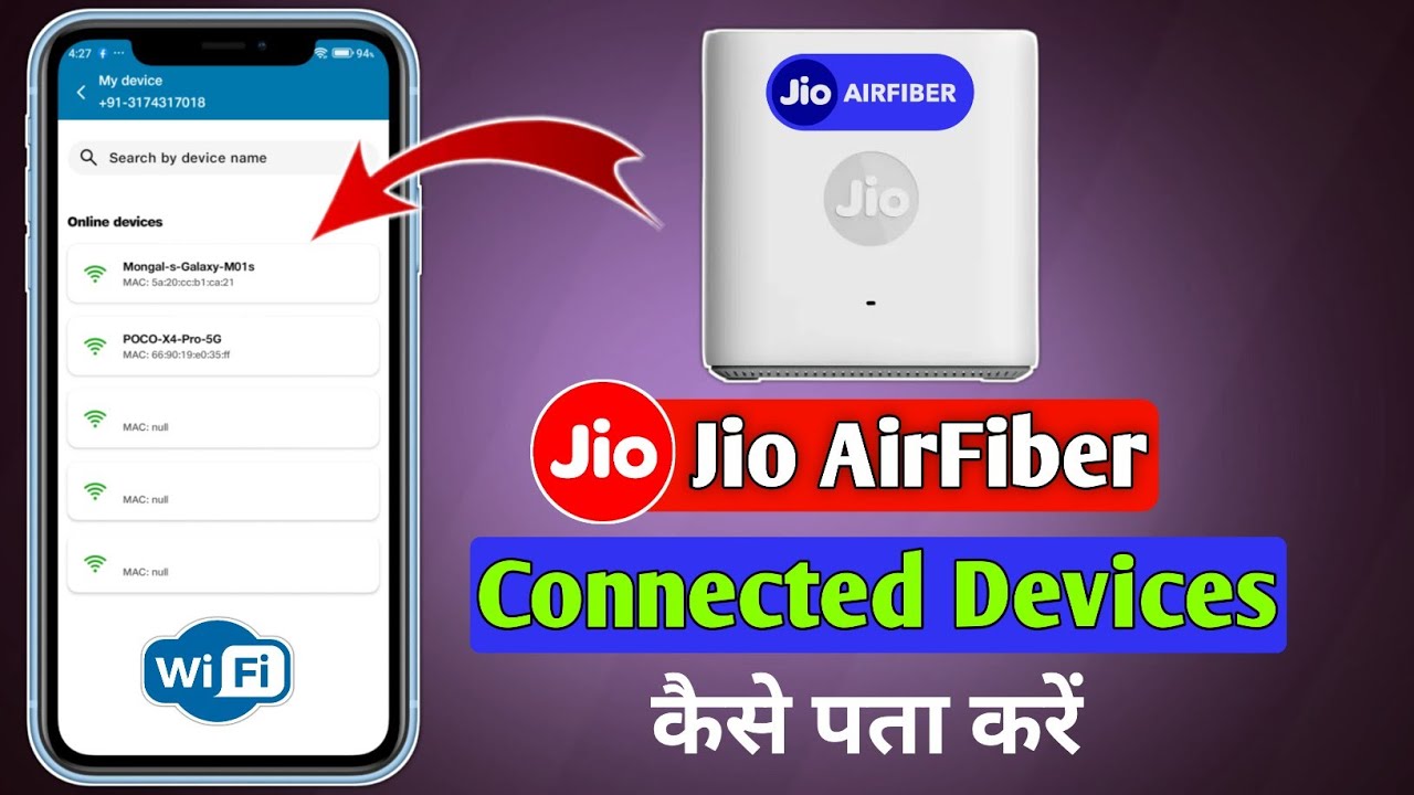 Jio AirFiber Me Kitne Device Connect Hai Kaise Pata Kare | Jio AirFiber Me Kitna Phone Connect Hai