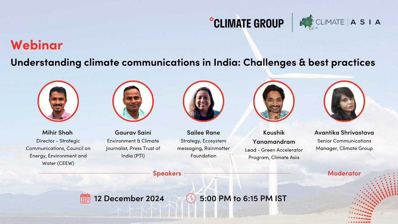 Understanding climate communications in India: Challenges and best practices