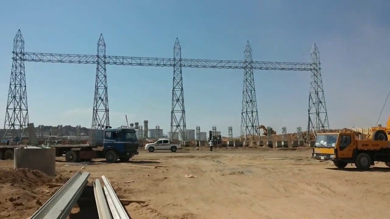 Construction of 380kV GIS substation 