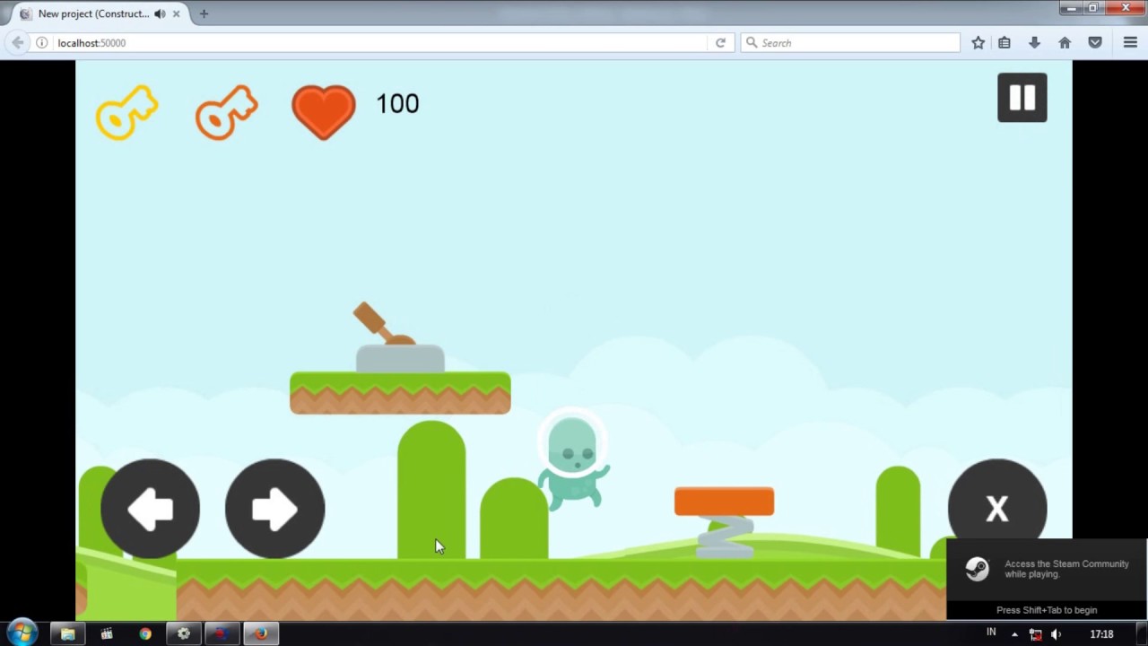 10. Tutorial Construct 2 - How to Make 2D Platformer Game ( Pausing a Game )