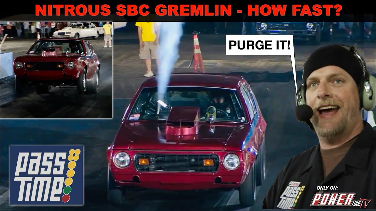 ПРОВЕДИТЕ ВРЕМЯ - Drag Racing Gameshow - Гремлин с закисью азота и SBC... Насколько быстро? Полны...