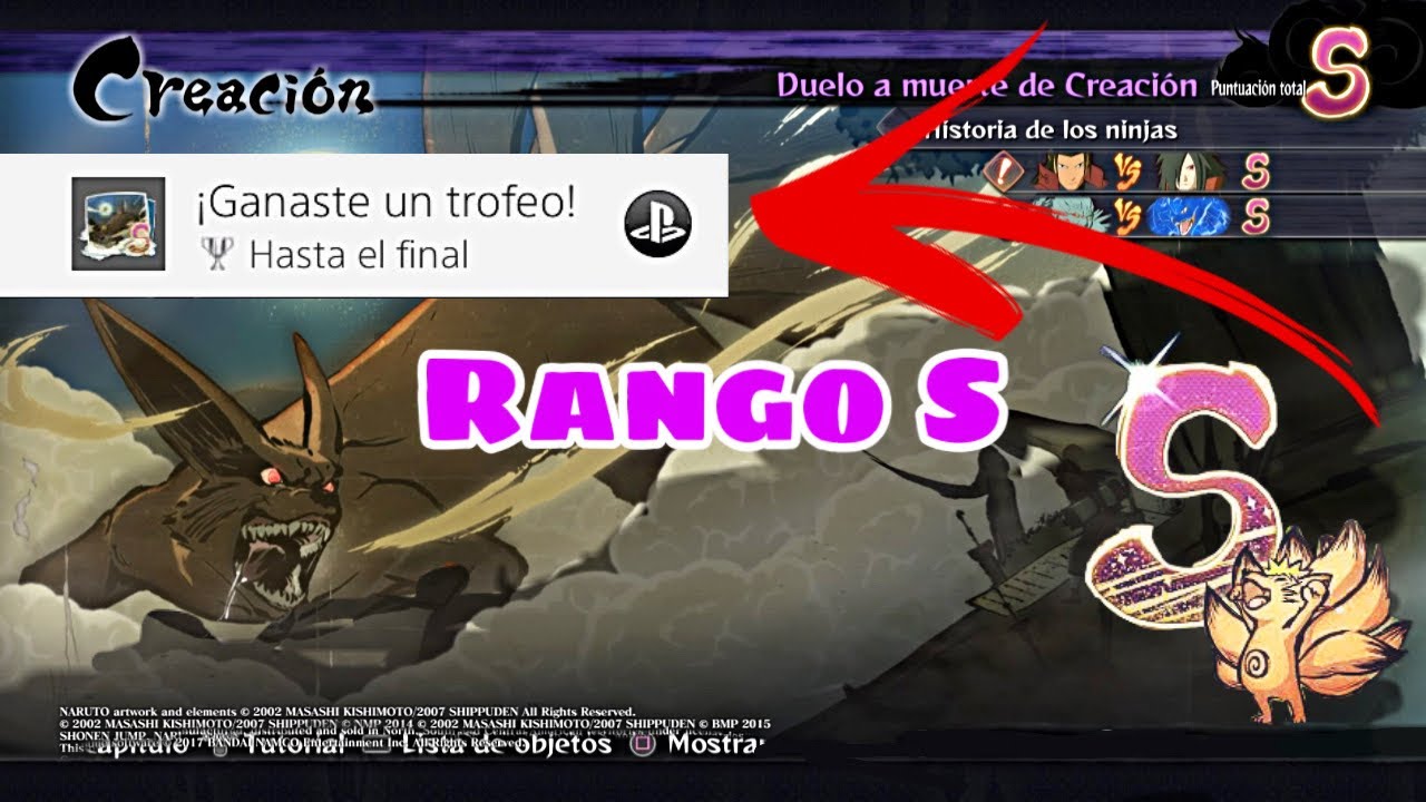 Duelo a muerte de creación Rango S - Naruto Ultimate Ninja Storm 4