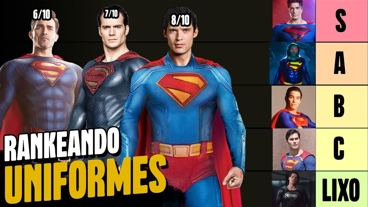 RANKEANDO OS UNIFORMES do SUPERMAN - DO MELHOR ao PIOR