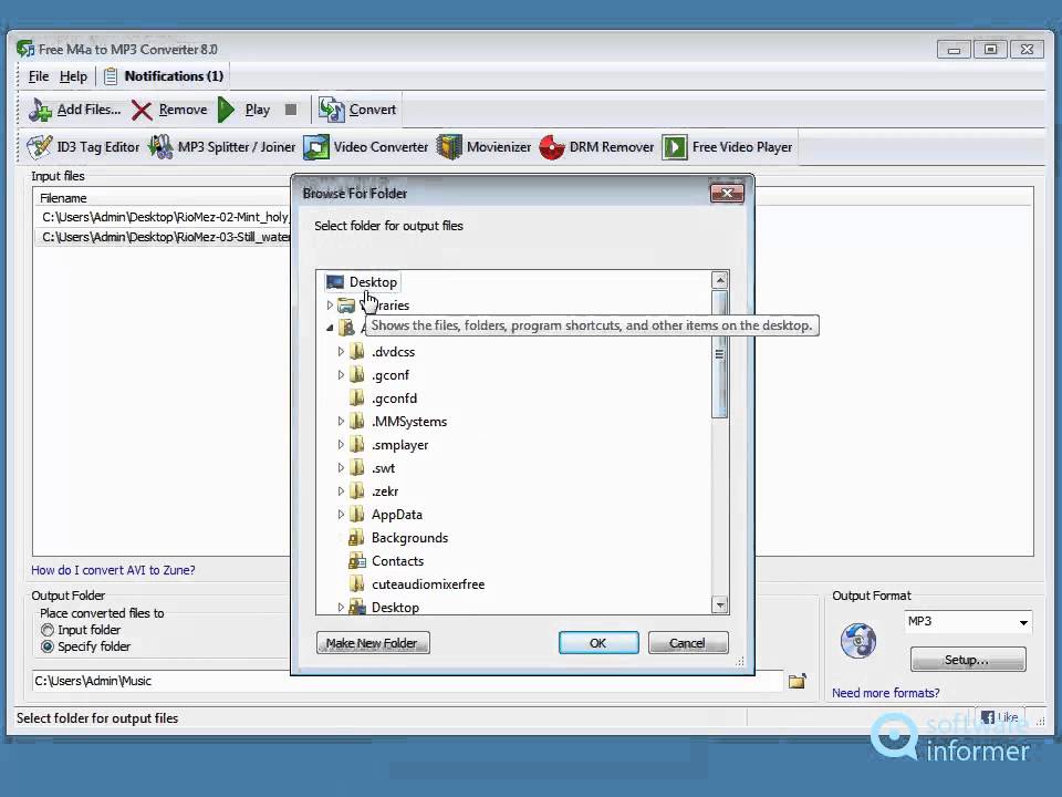 A quick look at Free M4a to MP3 Converter