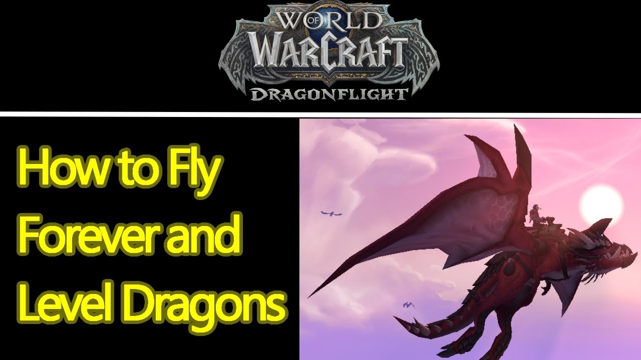 Wow Dragonflight how to train your dragon and fly forever without landing, riding tips and tricks