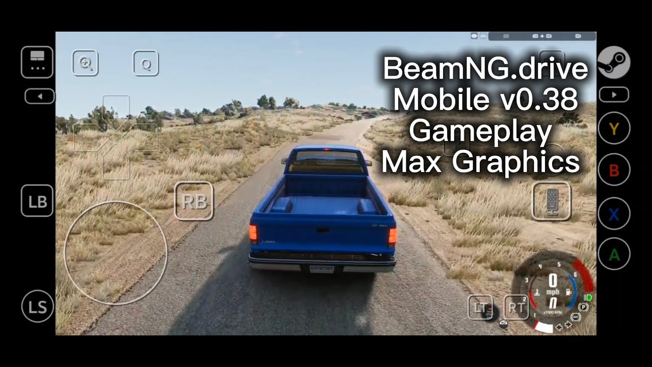 BeamNG.drive on Mobile natively Gameplay v0.38 Max graphics Must watch