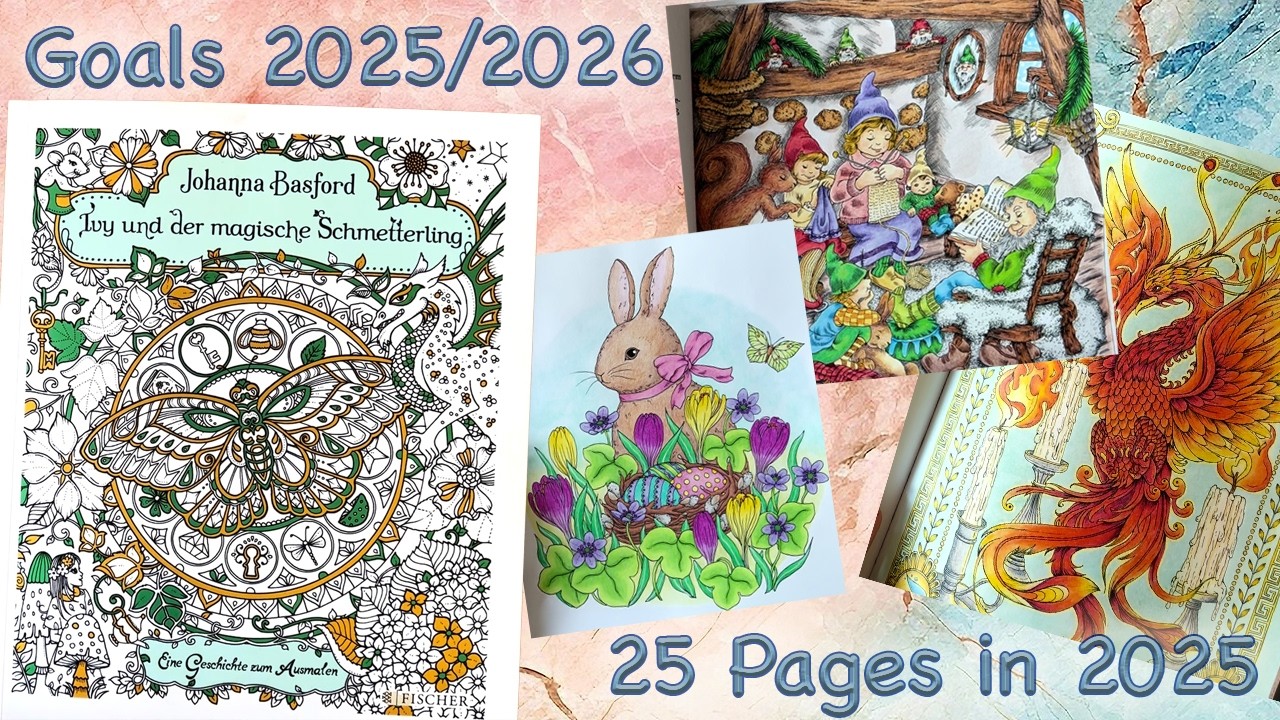 Have I achieved my coloring goals for 2025? New goals for 2026 | Adult Coloring