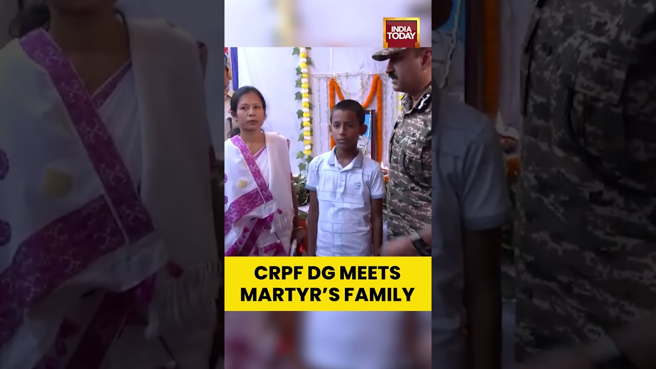 CRPF DG Consoles Martyr&rsquo;s Family