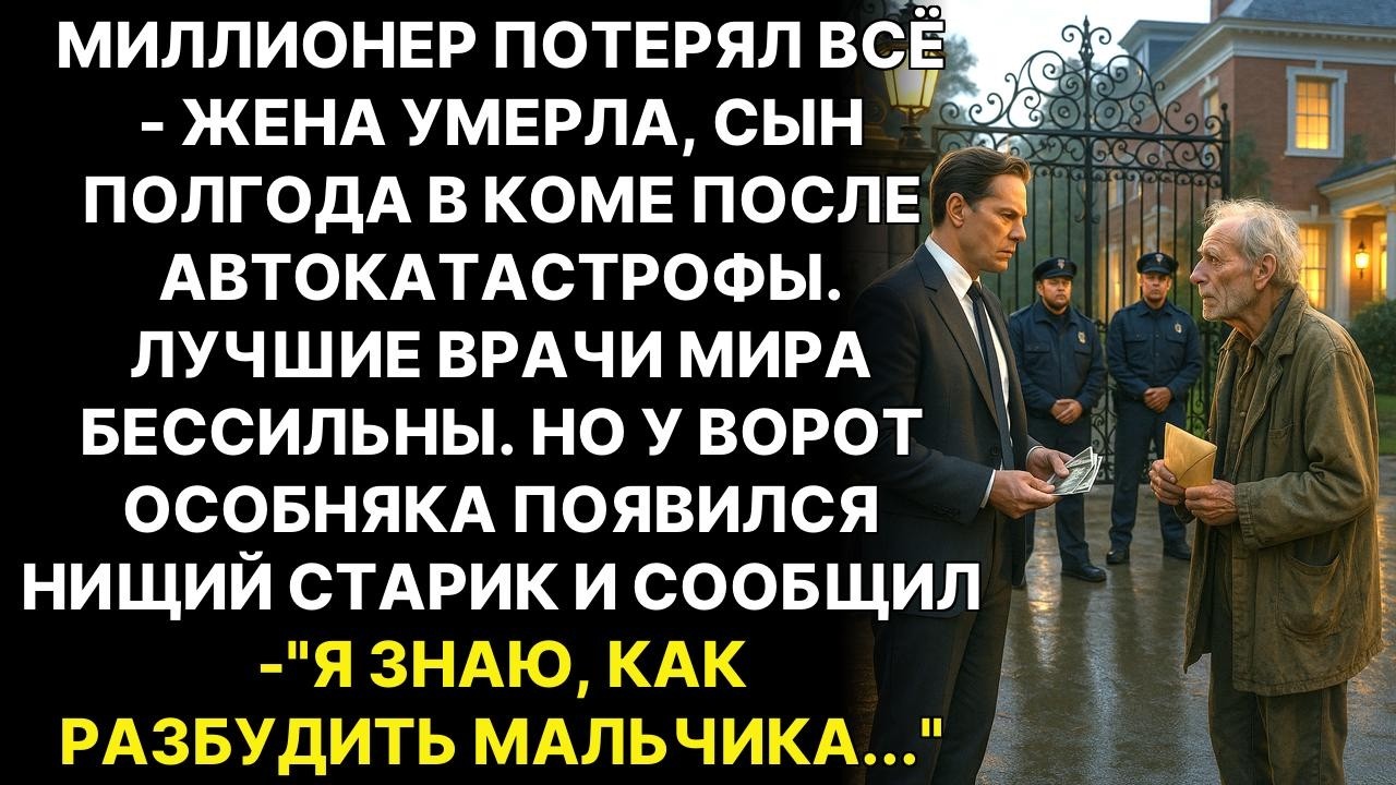 ОХРАННИКИ ХОТЕЛИ ПРОГНАТЬ старика бродягу, НО он прошептал - 