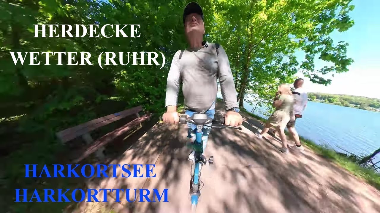 Das Ruhrgebiet von oben und unten: Tour de Ruhr;  Witten Herdecke/Wetter, Harkortsee und Harkortturm