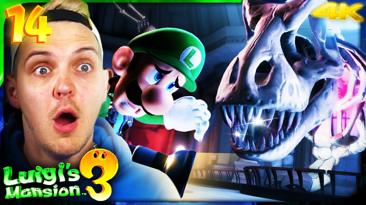 Let&rsquo;s Play Luigi's Mansion 3 #14 👻🏨 Boss RIESEN T-REX und Steinzeit-Rex