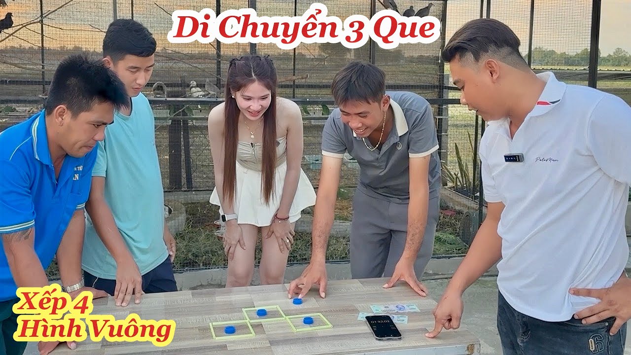 L&agrave;m Sao Di Chuyển 3 Que Xếp Được 4 H&igrave;nh Vu&ocirc;ng Thắng Ngay 1 Triệu Đồng | Ly Ng&ocirc; Vlog