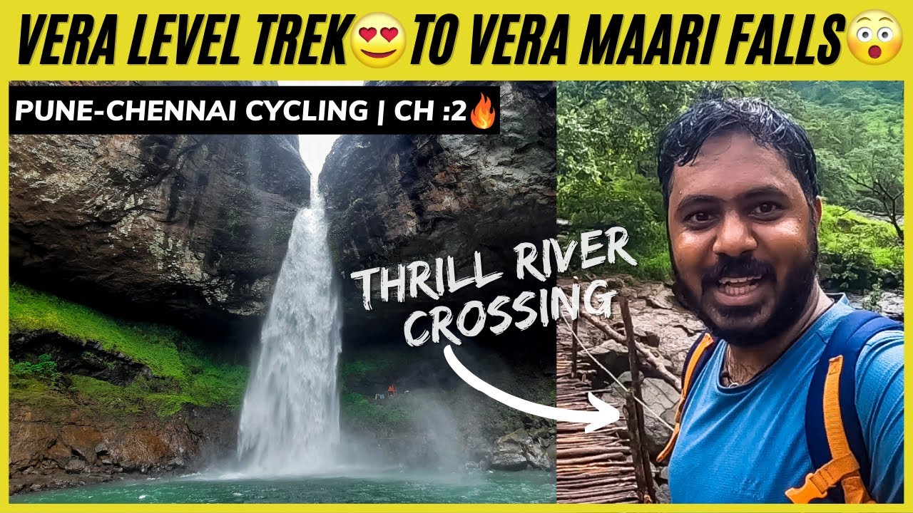 Devkund waterfall trek 😍 - Vera level | 1500km long distance cycle touring - Chapter 2 | Tamil