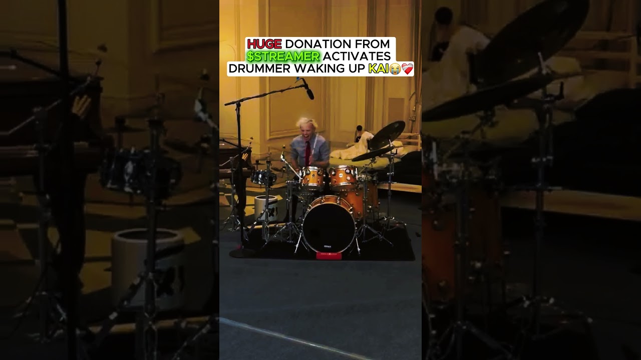 DRUMMER WON'T LET KAI SLEEP😭🙏 #twitch #kaicenat #fyp #viral #mafiathon3