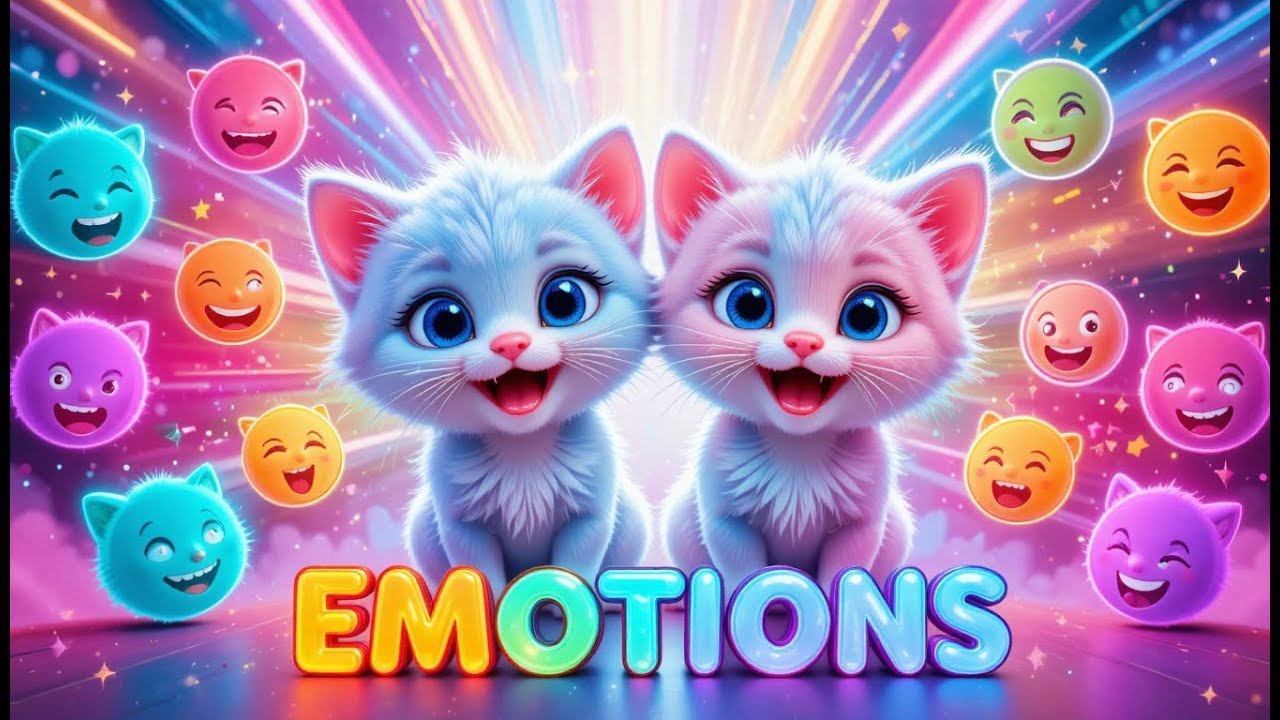 Emotions for Kids | Learn Feelings and Facial Expressions with Pinka and Pipi